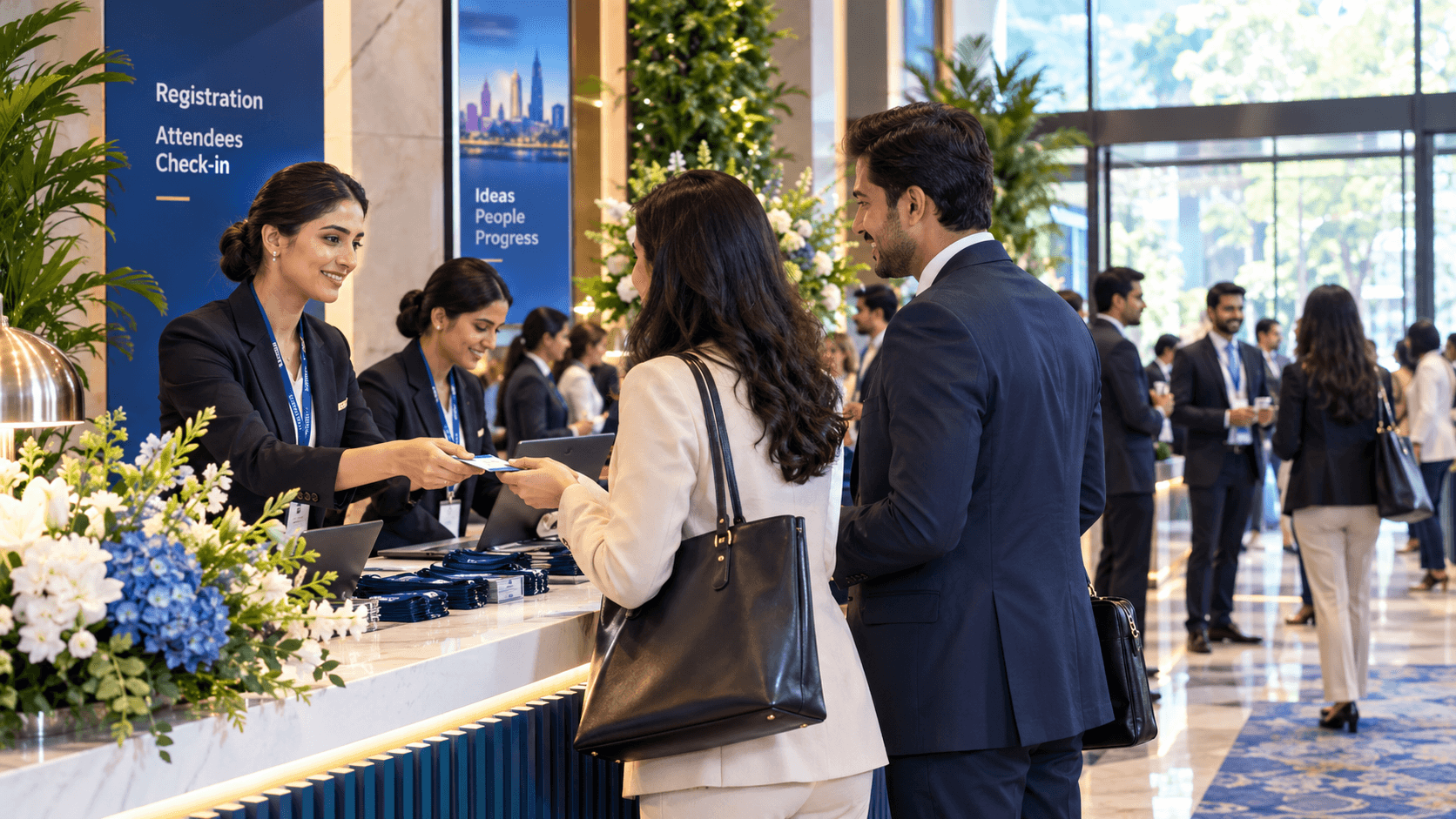Corporate event guest registration