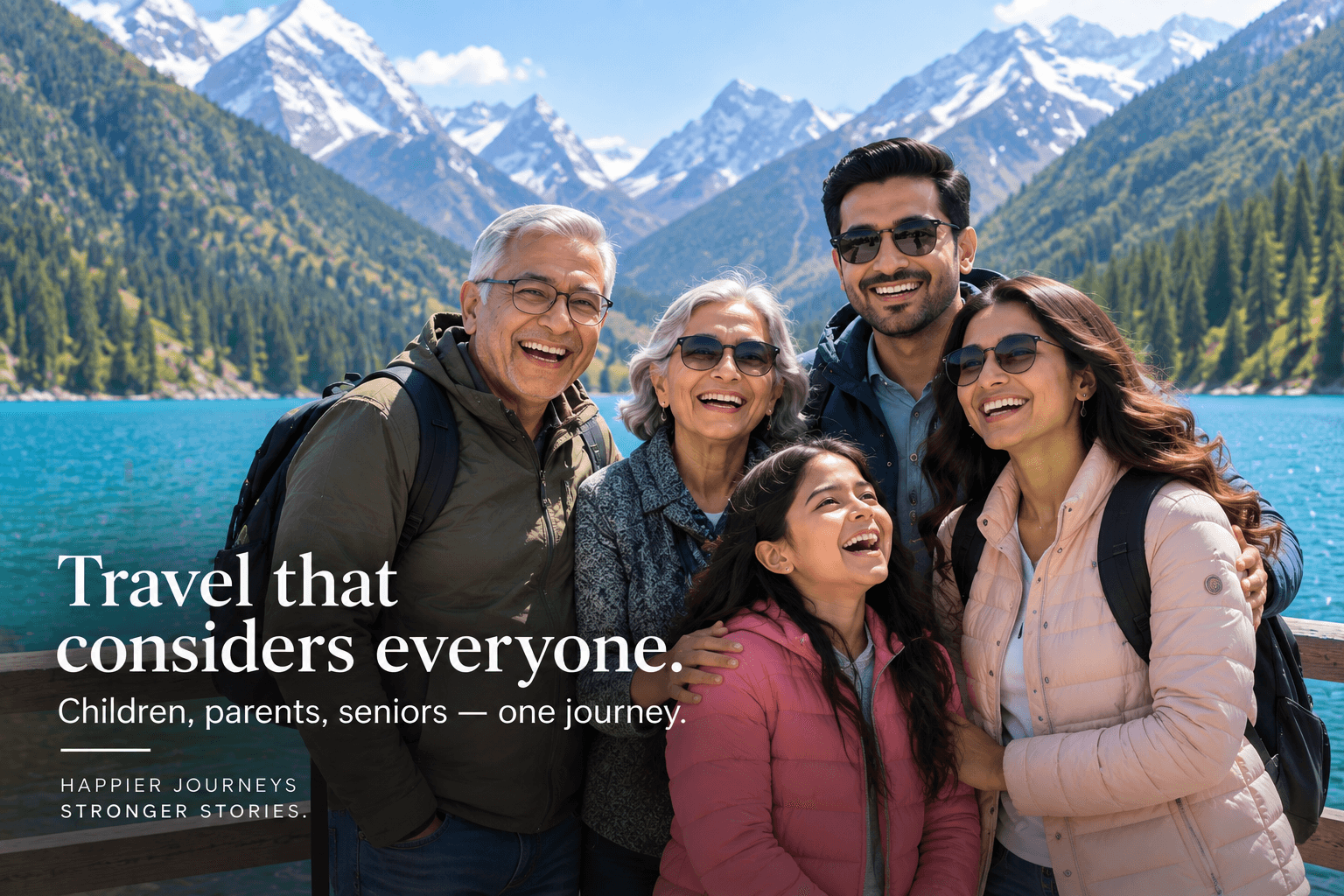 Family enjoying a personalised holiday planned by GetSetGo