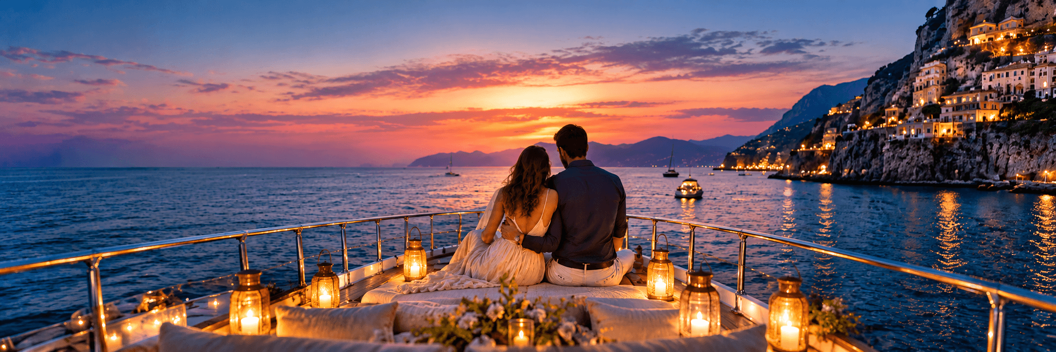Luxury honeymoon yacht escape