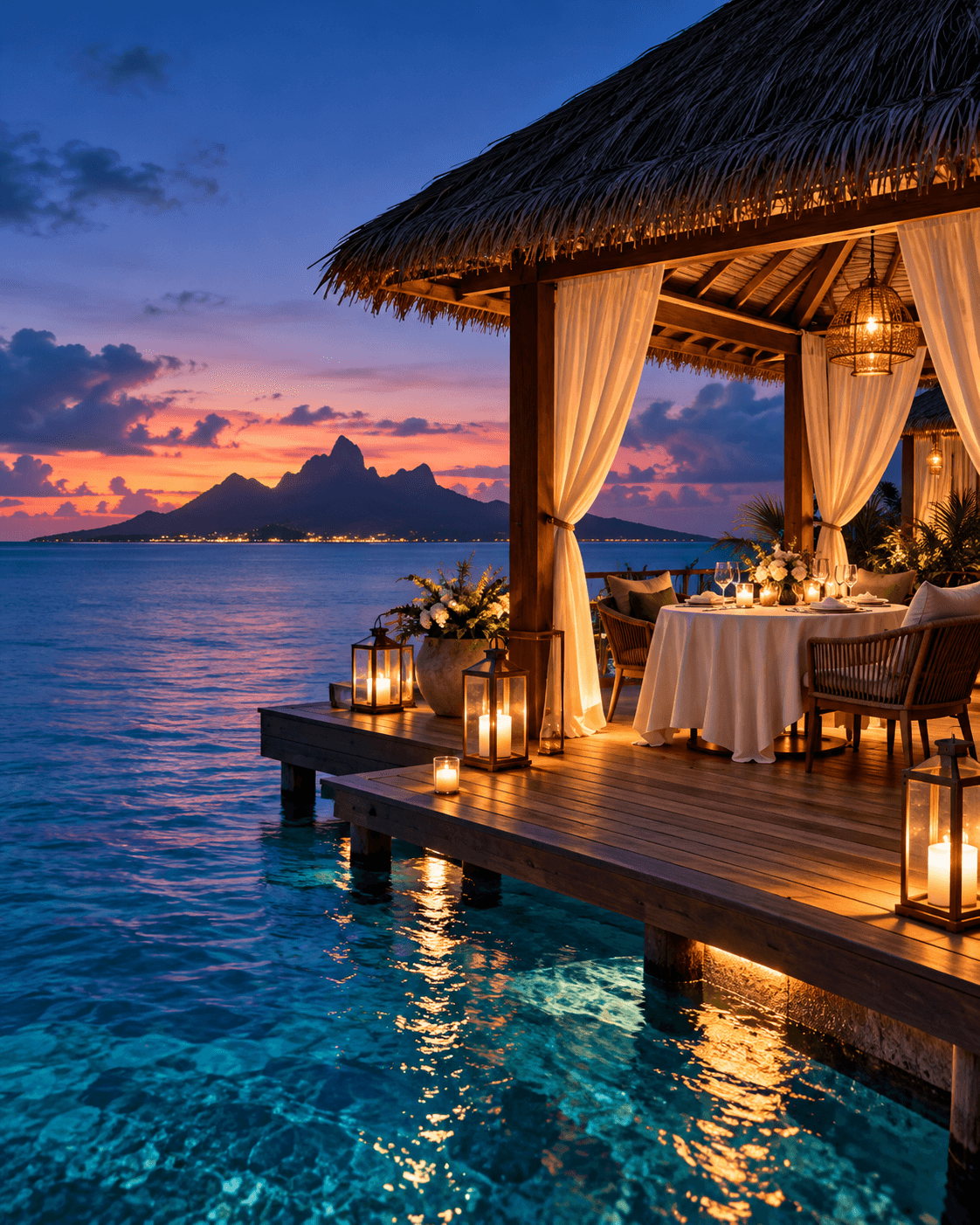 Romantic private dinner